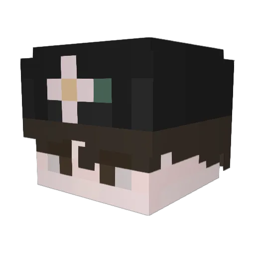kakuja__ Minecraft avatar head, 3D render