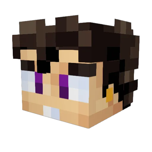kakurio777 Minecraft avatar head, 3D render