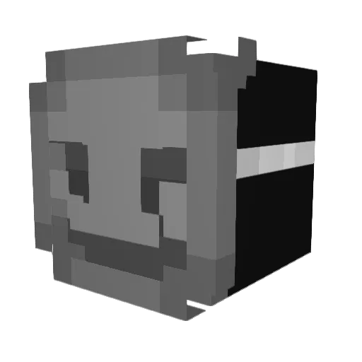 kakuso Minecraft avatar head, 3D render