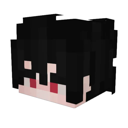 kakytooo Minecraft avatar head, 3D render
