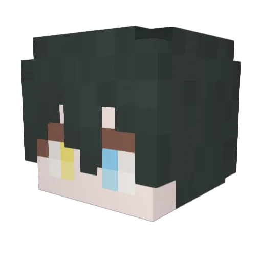kala0ud Minecraft avatar head, 3D render