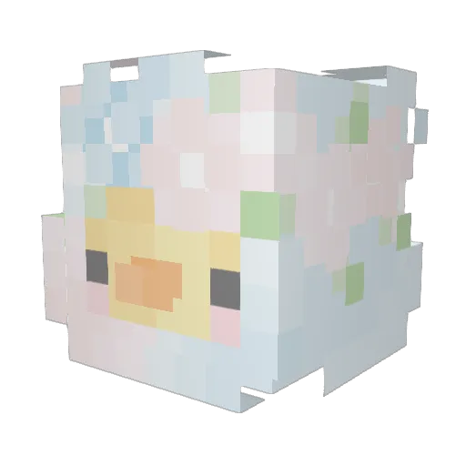 kalaraem Minecraft avatar head, 3D render