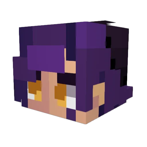 kalasangan Minecraft avatar head, 3D render