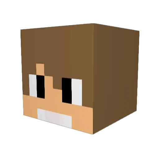 kalashbs Minecraft avatar head, 3D render