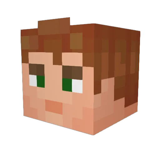 kalasprick Minecraft avatar head, 3D render