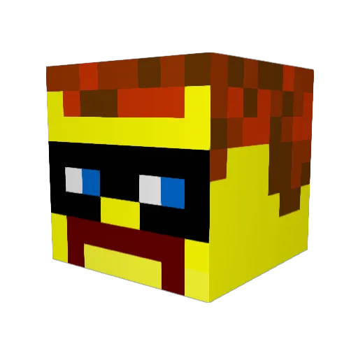 kalavera Minecraft avatar head, 3D render