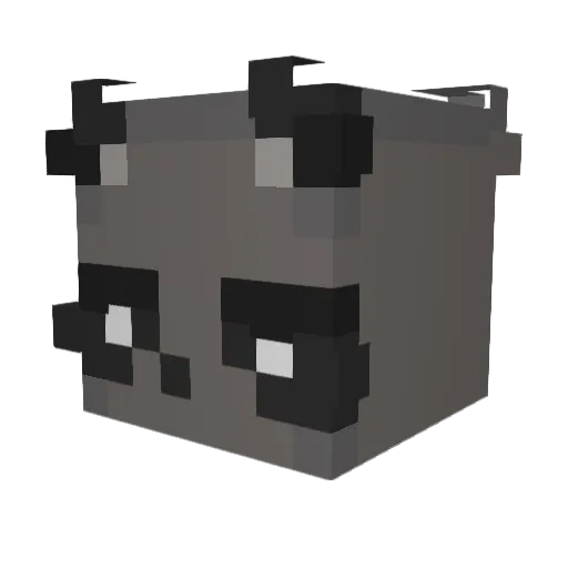 kaleberry Minecraft avatar head, 3D render