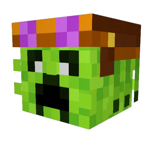 kaleidoscopeDude Minecraft avatar head, 3D render