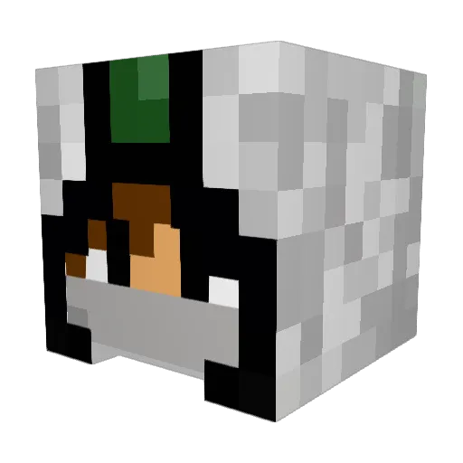kalickh Minecraft avatar head, 3D render