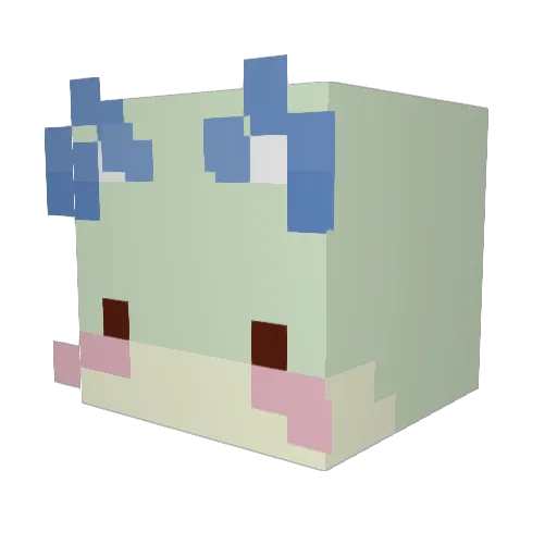 kalilust Minecraft avatar head, 3D render