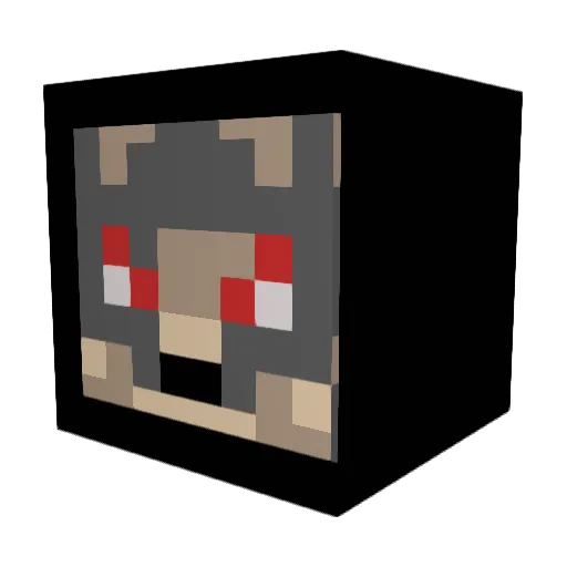 kalimaah Minecraft avatar head, 3D render