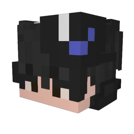 kalin_1 Minecraft avatar head, 3D render
