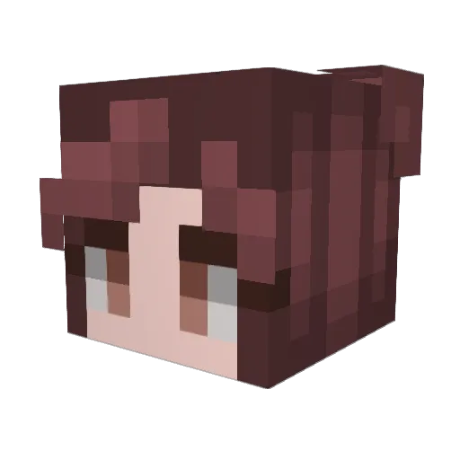 kalista77 Minecraft avatar head, 3D render