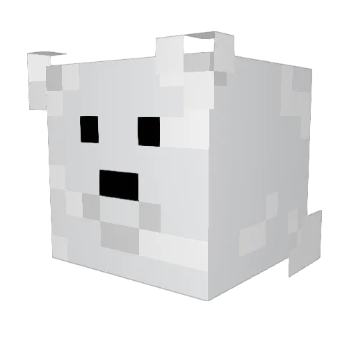 kaliwh Minecraft avatar head, 3D render