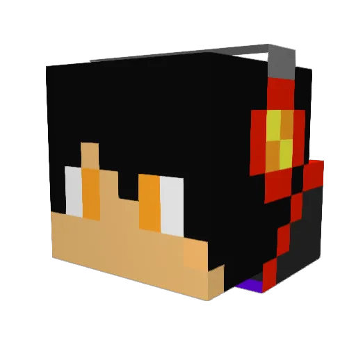 kall_is_qt Minecraft avatar head, 3D render