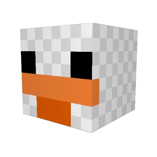kalleAndy Minecraft avatar head, 3D render