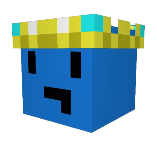 kallibaal Minecraft avatar head, 3D render