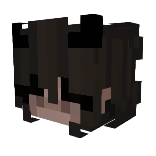 kalliee Minecraft avatar head, 3D render
