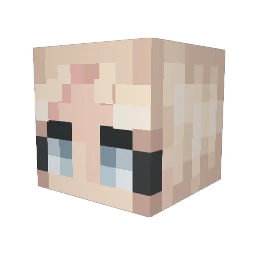 kallilol Minecraft avatar head, 3D render
