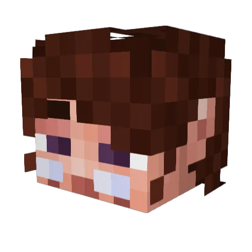 kallisteau Minecraft avatar head, 3D render