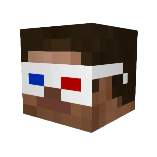 kalp_11 Minecraft avatar head, 3D render