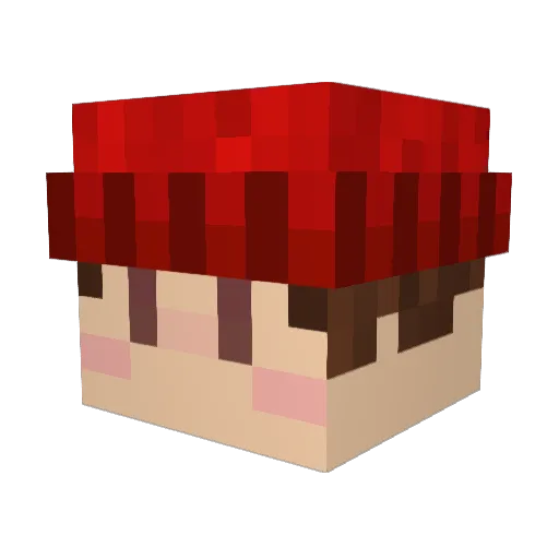 kalskarma Minecraft avatar head, 3D render