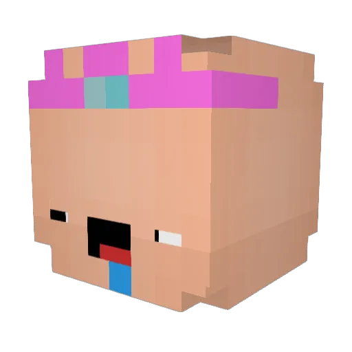 kalt96 Minecraft avatar head, 3D render