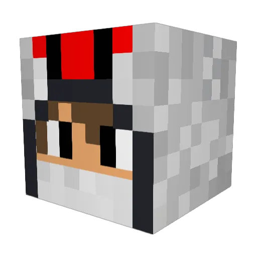 kaluskalus Minecraft avatar head, 3D render