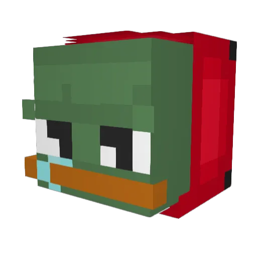 kalvisdah Minecraft avatar head, 3D render