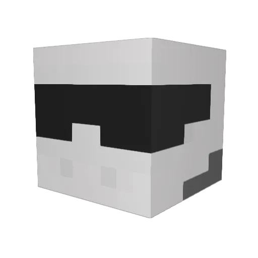 kam4raz Minecraft avatar head, 3D render