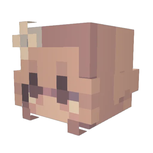 kam926 Minecraft avatar head, 3D render