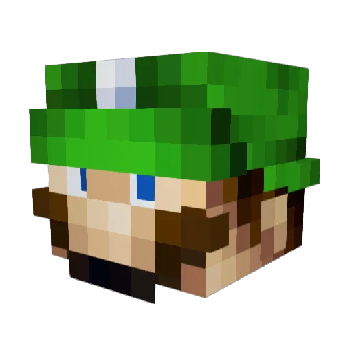kam98 Minecraft avatar head, 3D render