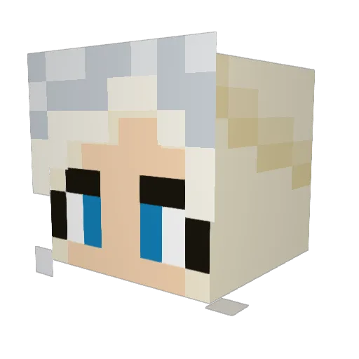 kam_angell Minecraft avatar head, 3D render