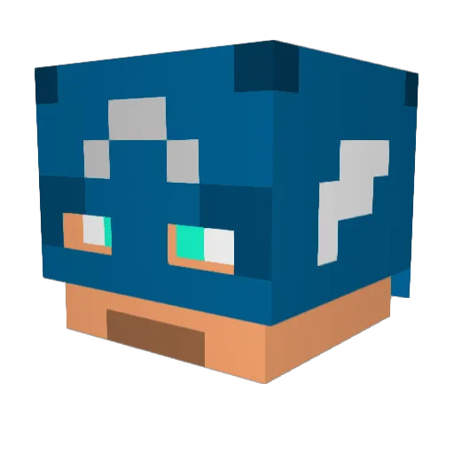kam_i_am Minecraft avatar head, 3D render