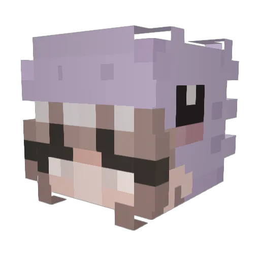 kama360 Minecraft avatar head, 3D render