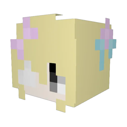 kamaaboss Minecraft avatar head, 3D render