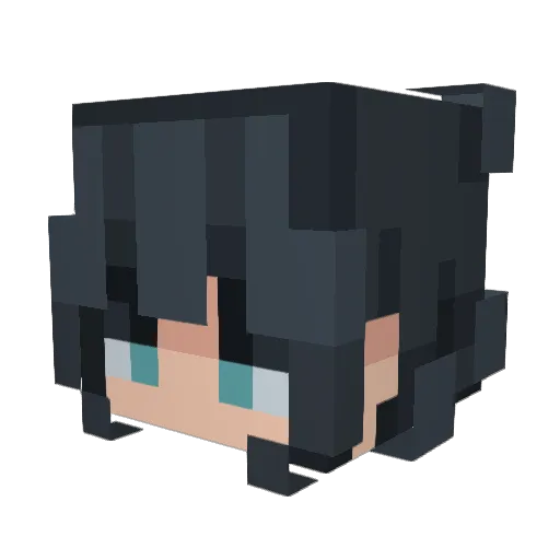 kamaiyo Minecraft avatar head, 3D render