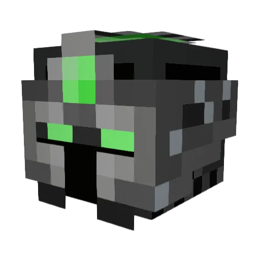 kamakizehooksy Minecraft avatar head, 3D render