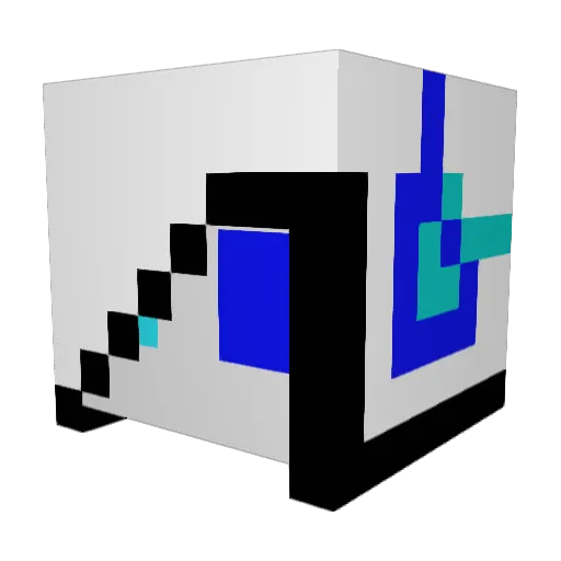 kamali Minecraft avatar head, 3D render