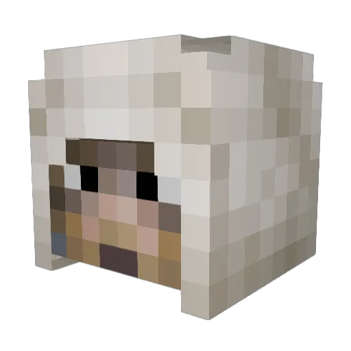 kamanas Minecraft avatar head, 3D render