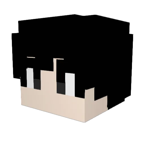 kamasdwf Minecraft avatar head, 3D render