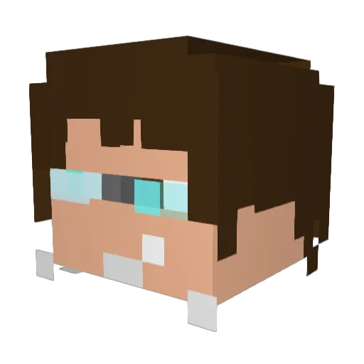 kambieng Minecraft avatar head, 3D render