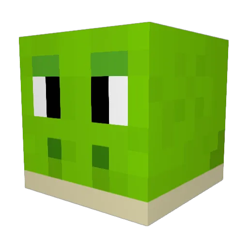 kamemol Minecraft avatar head, 3D render