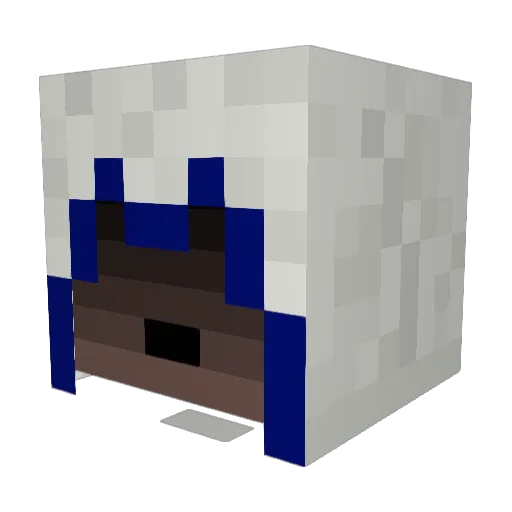 kamerojo Minecraft avatar head, 3D render