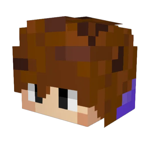 kamerskyy Minecraft avatar head, 3D render