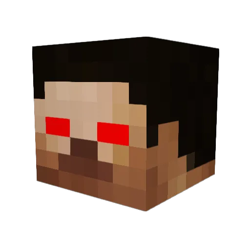 kami12 Minecraft avatar head, 3D render