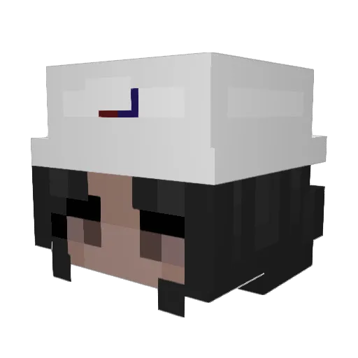 kamiIex Minecraft avatar head, 3D render