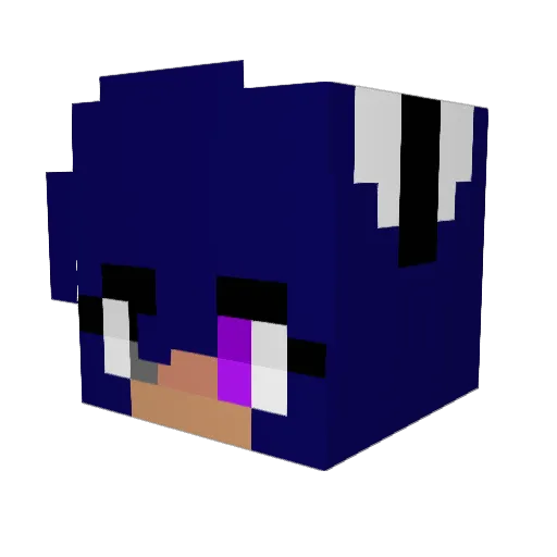 kami_dumkid Minecraft avatar head, 3D render