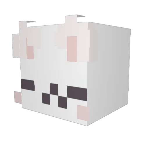 kamiamc Minecraft avatar head, 3D render