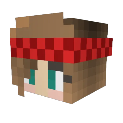 kamib05 Minecraft avatar head, 3D render